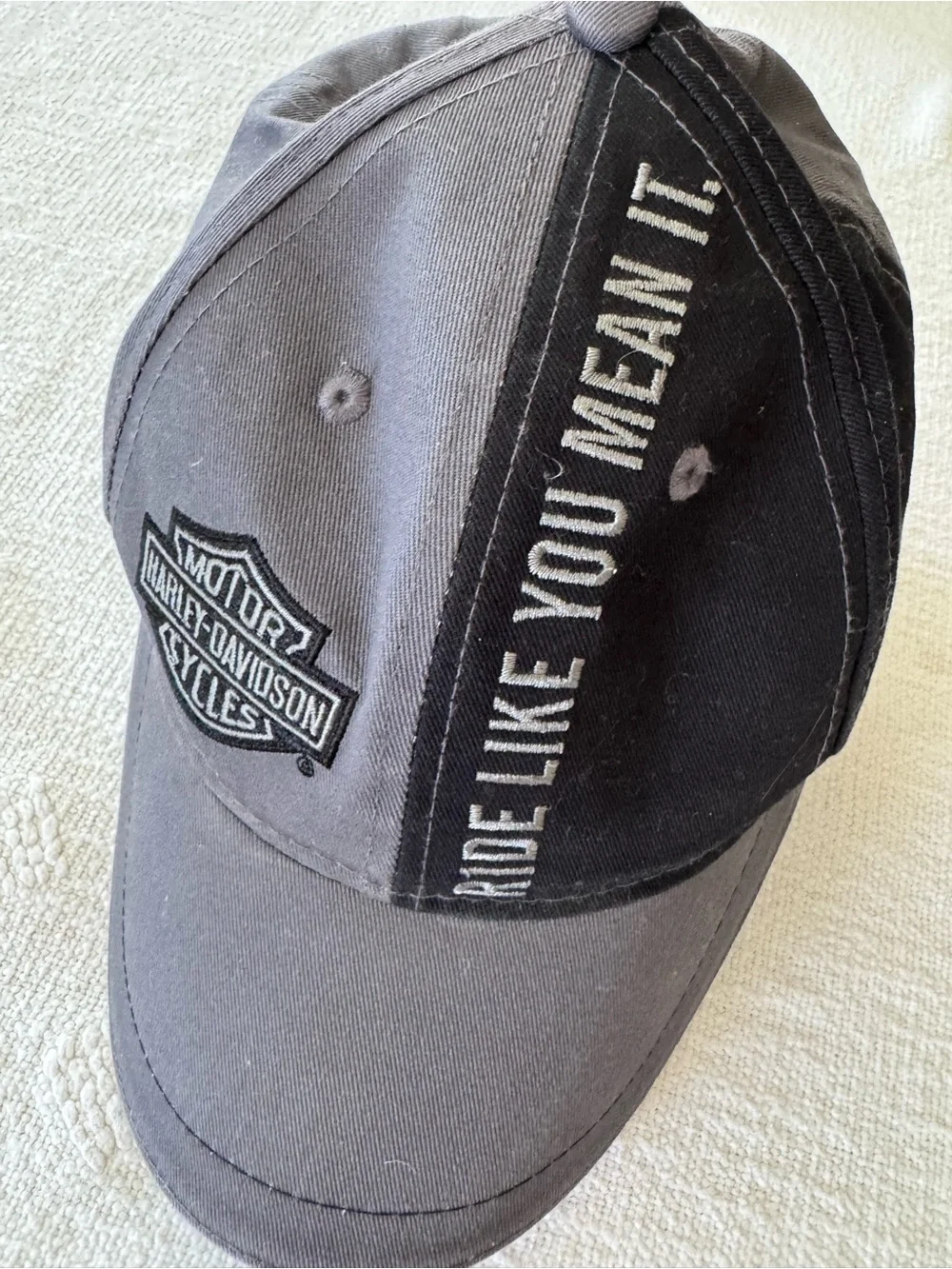 Harley Davidson Ride Like You Mean It Las Vegas adjustable Velcro hat